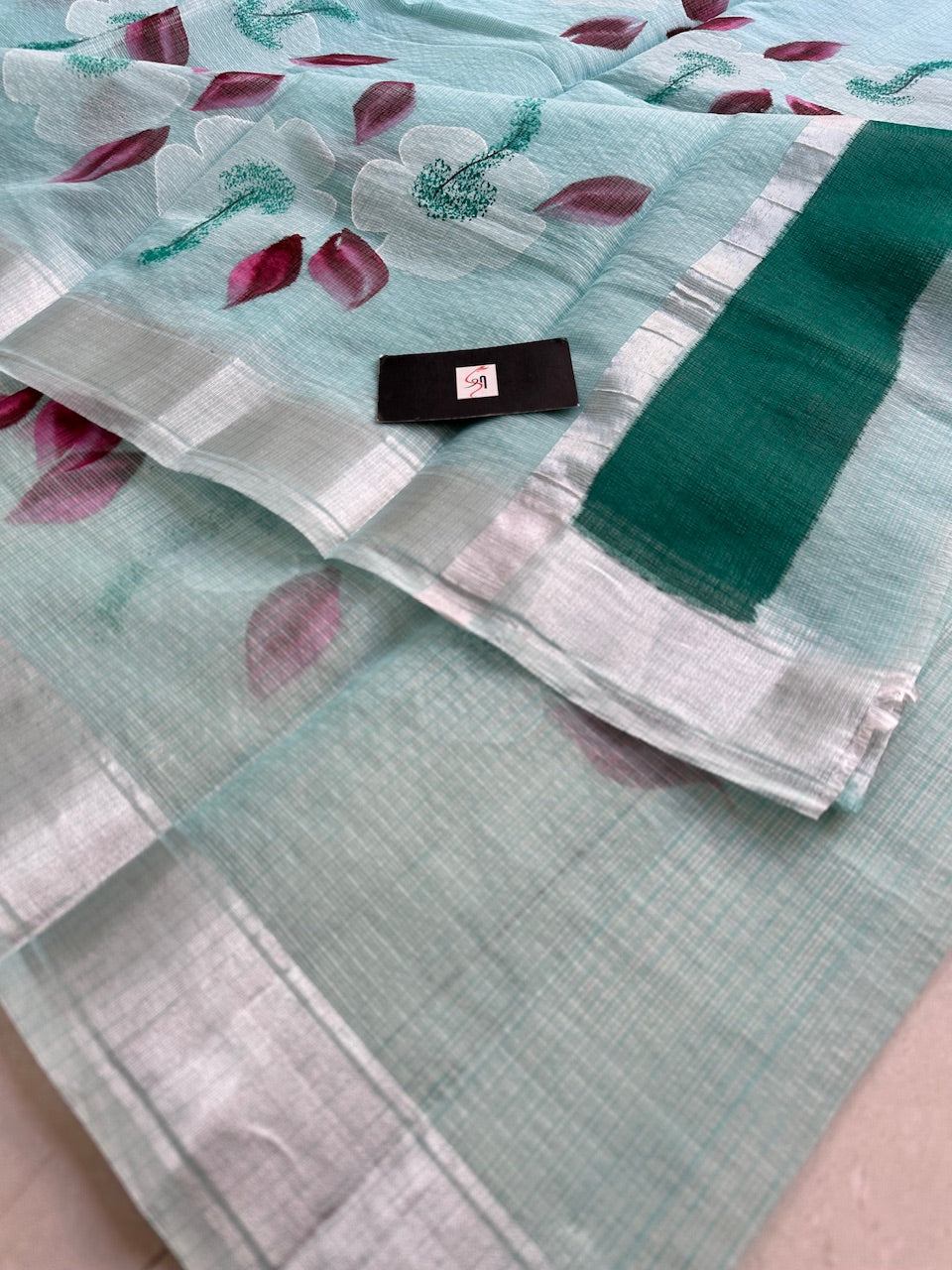 Handpainted Kota Cotton Doria Saree