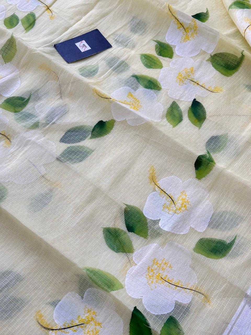 Handpainted Kota Cotton Doria Saree