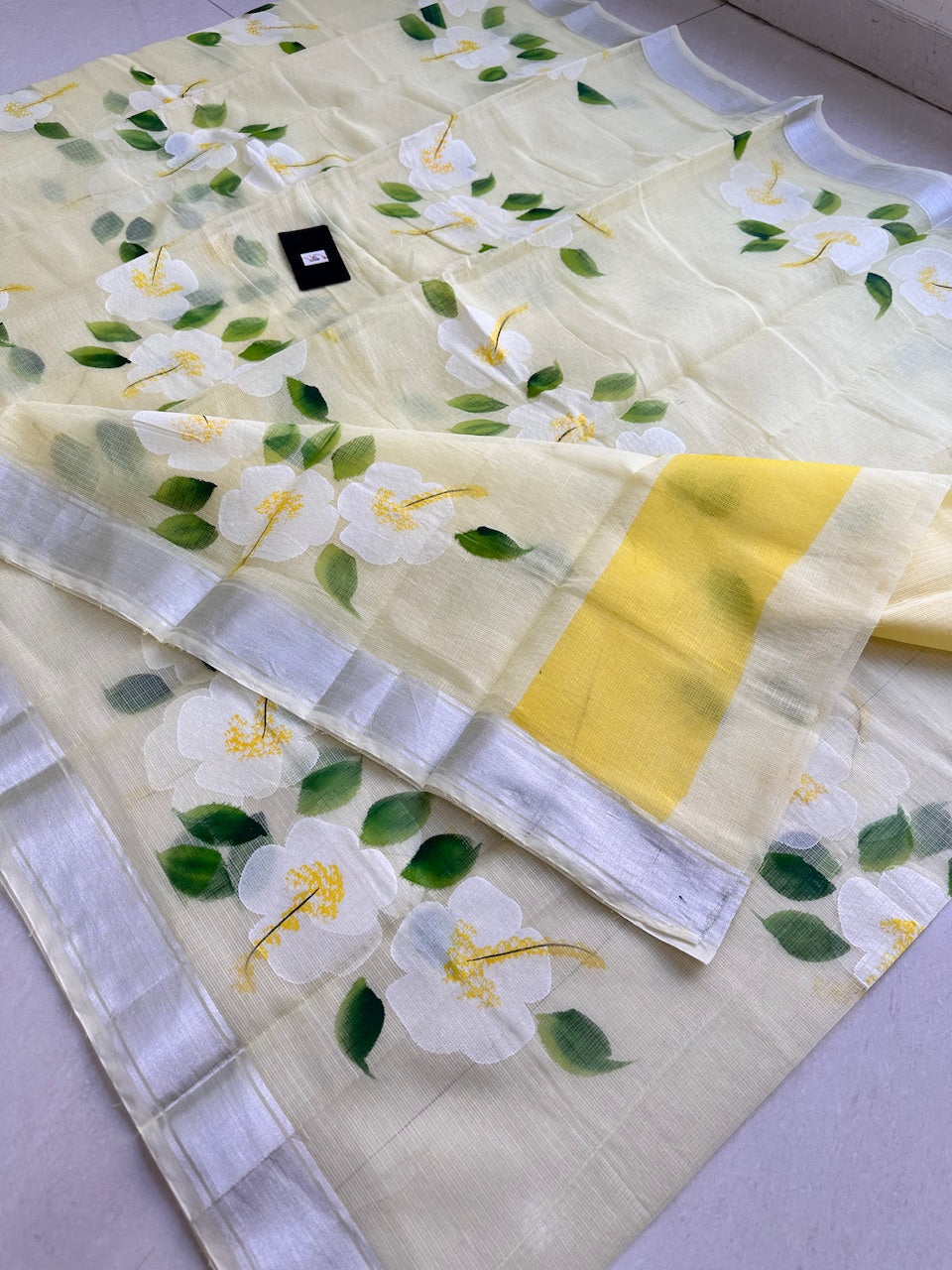 Handpainted Kota Cotton Doria Saree