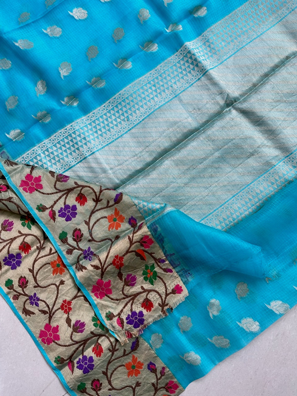 Pure Weaved Kota Silk Saree