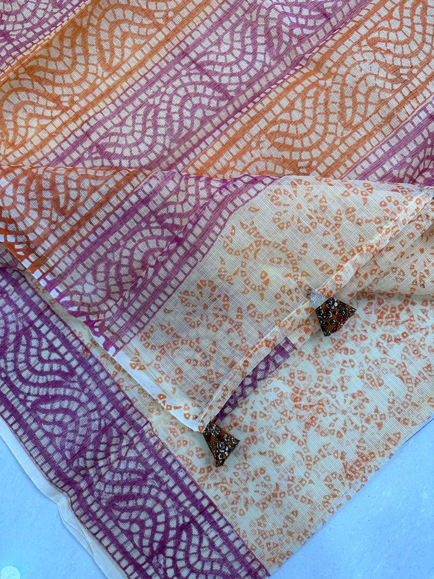 HandBlock Printed Kota Cotton Doria Sare