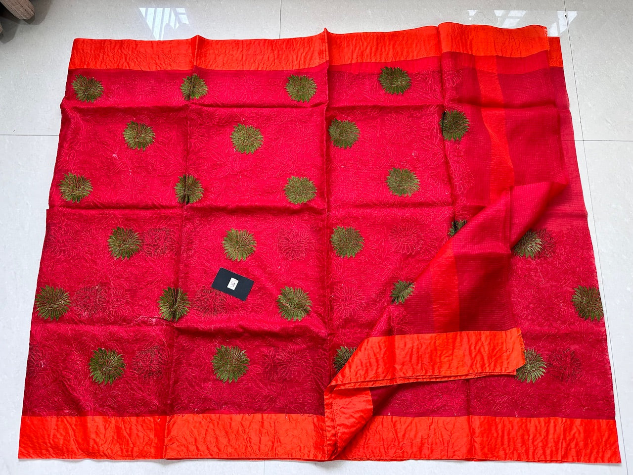 Pure Embroidered Kota Silk Saree