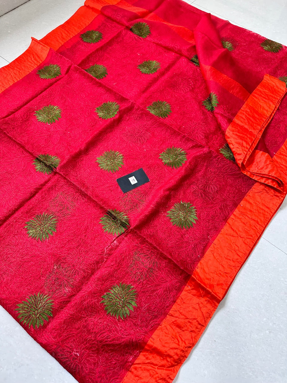 Pure Embroidered Kota Silk Saree