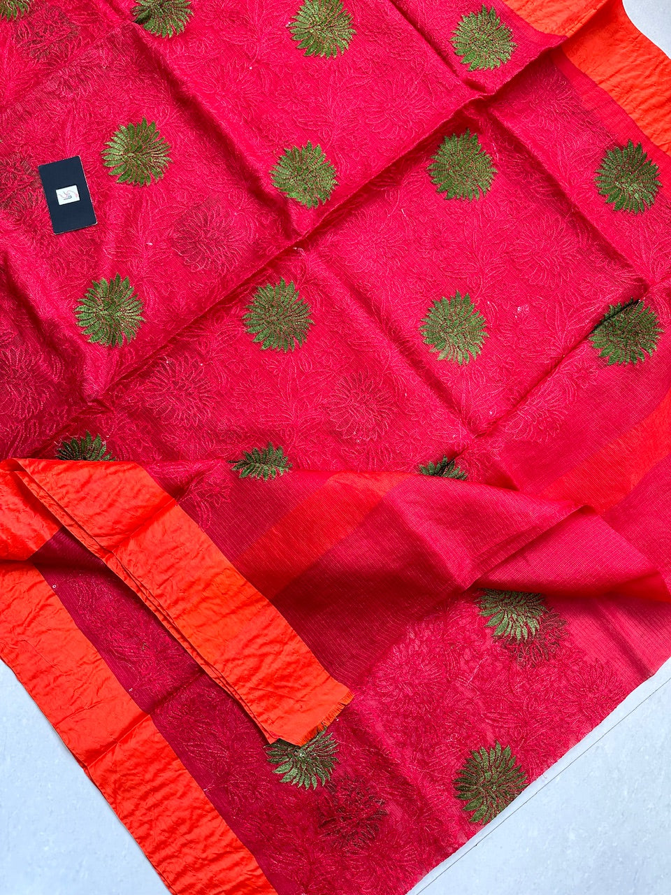 Pure Embroidered Kota Silk Saree