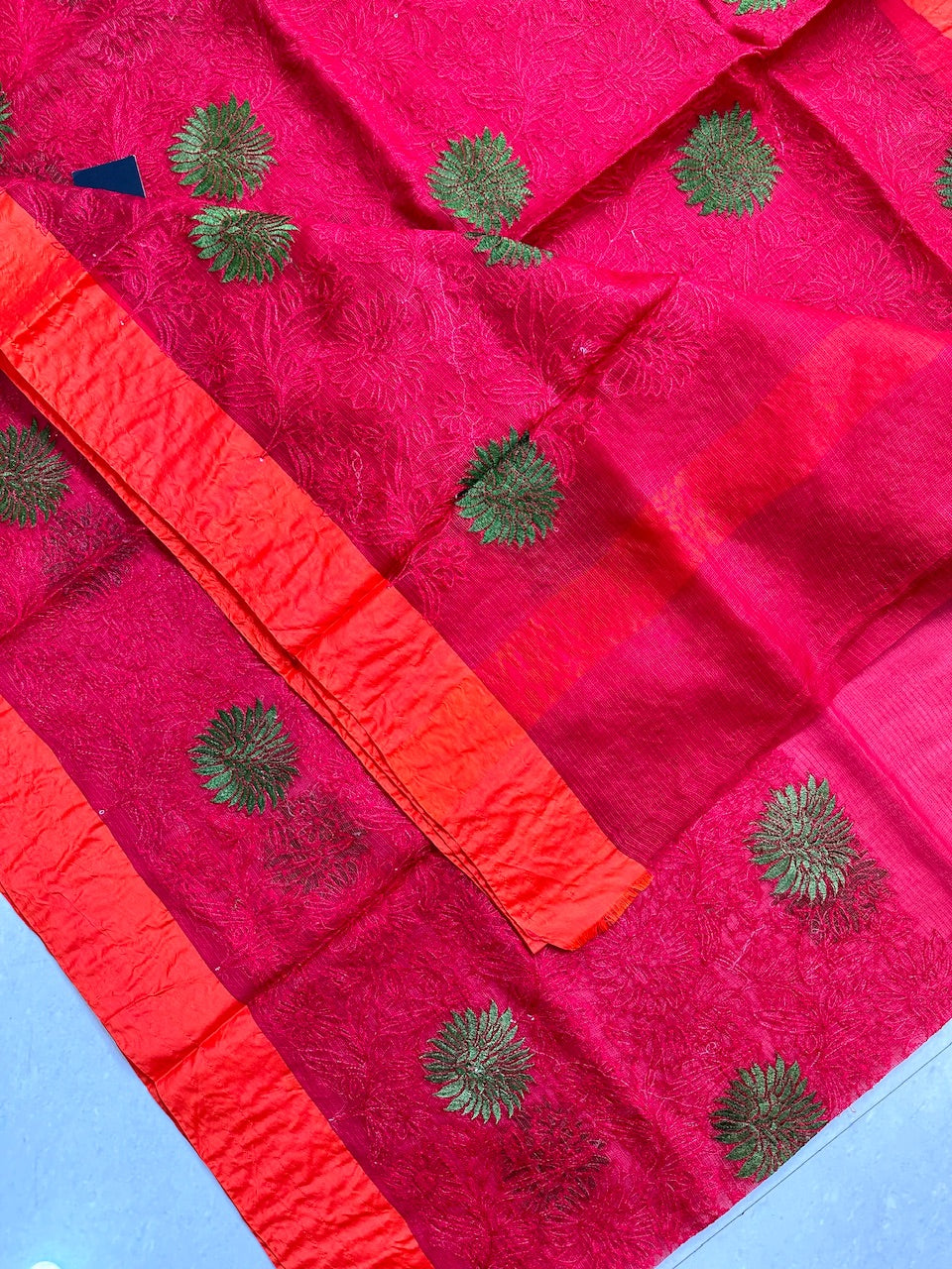 Pure Embroidered Kota Silk Saree