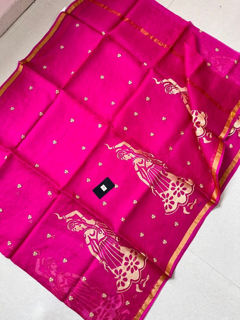 Pure Embroidered Kota Silk Saree