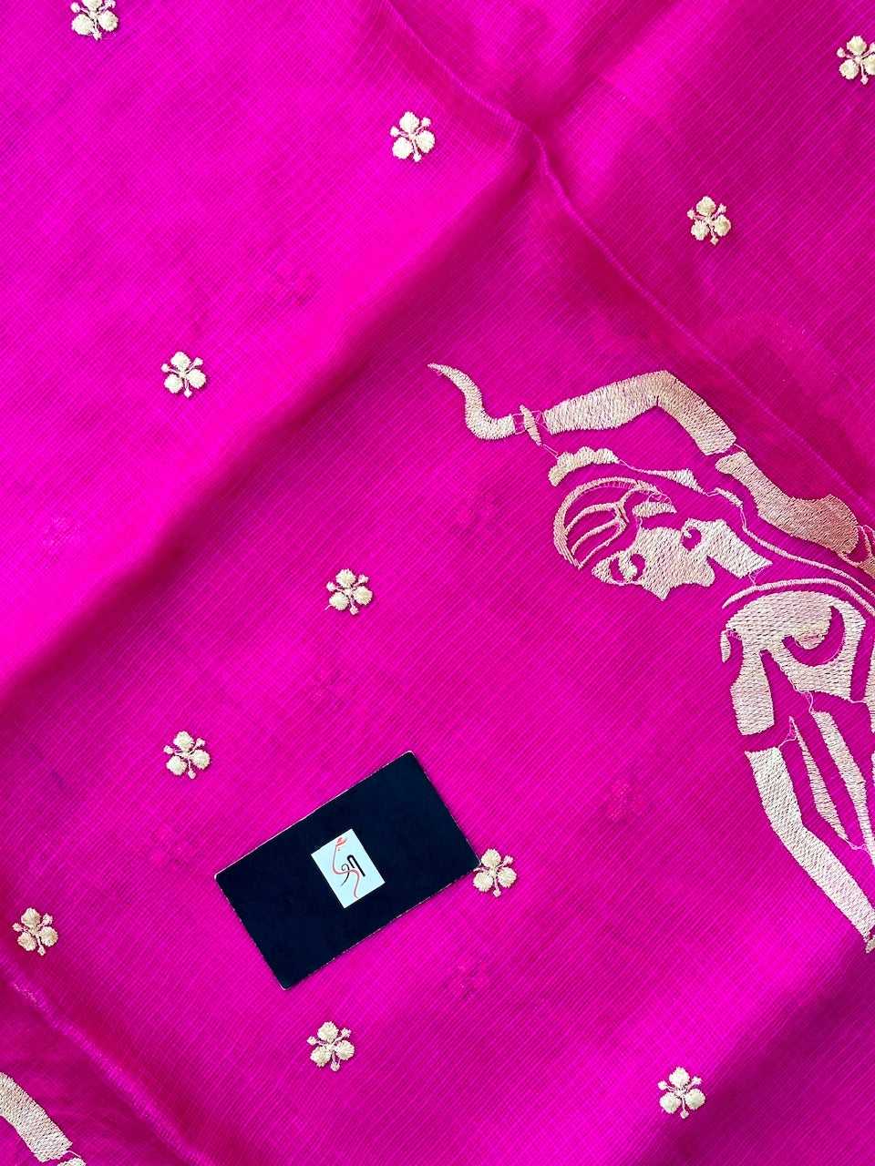 Pure Embroidered Kota Silk Saree