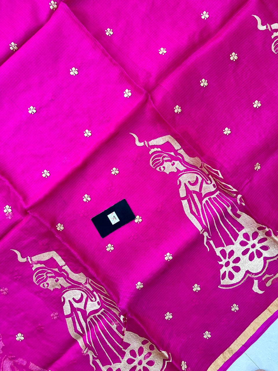 Pure Embroidered Kota Silk Saree