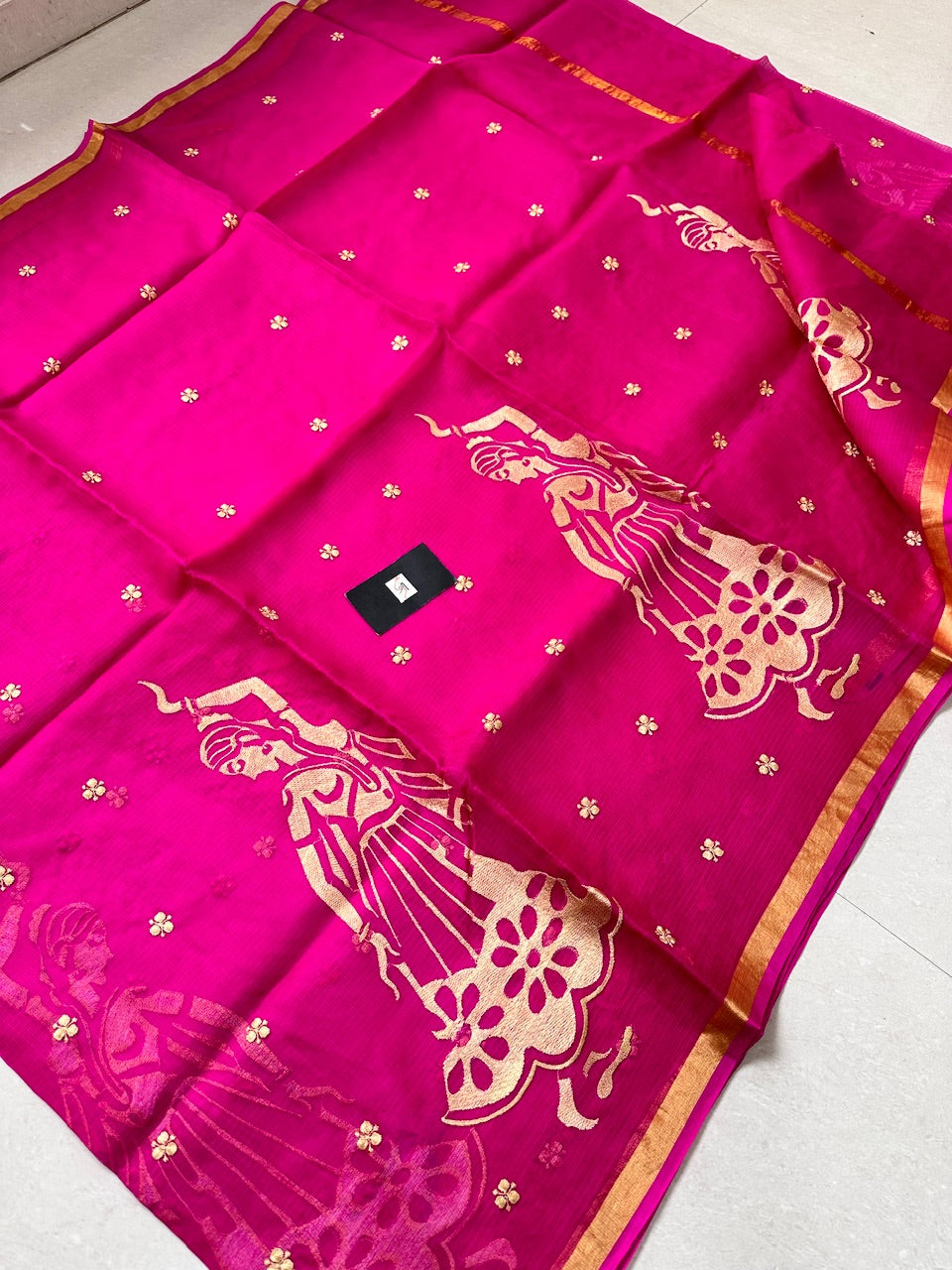 Pure Embroidered Kota Silk Saree