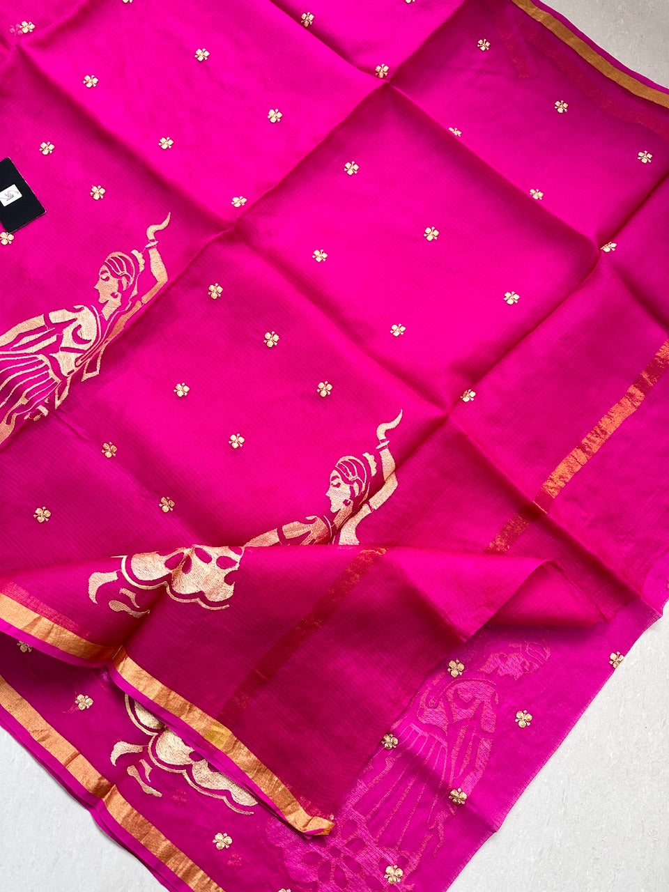 Pure Embroidered Kota Silk Saree