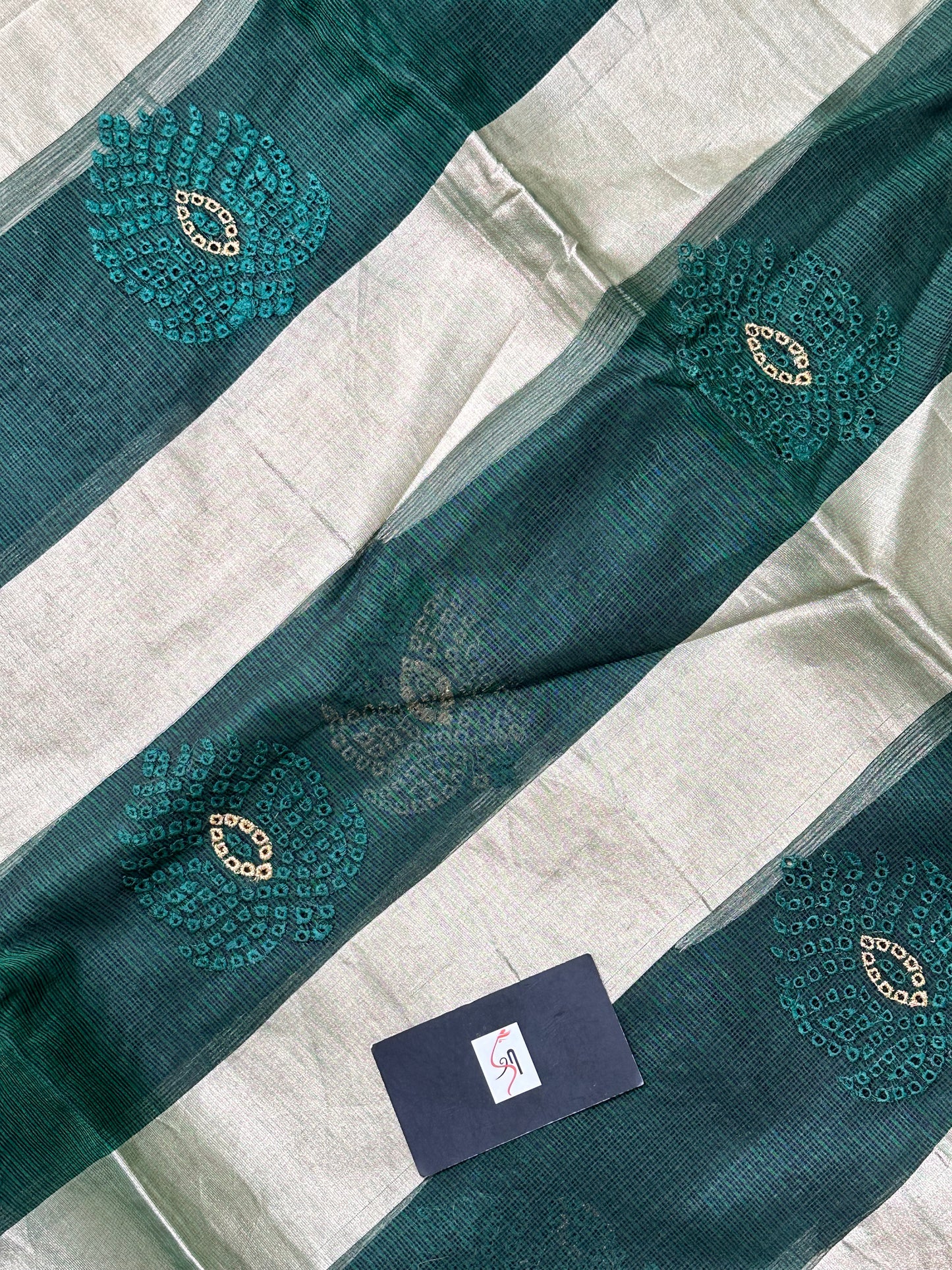 Pure Embroidered Kota Silk Saree