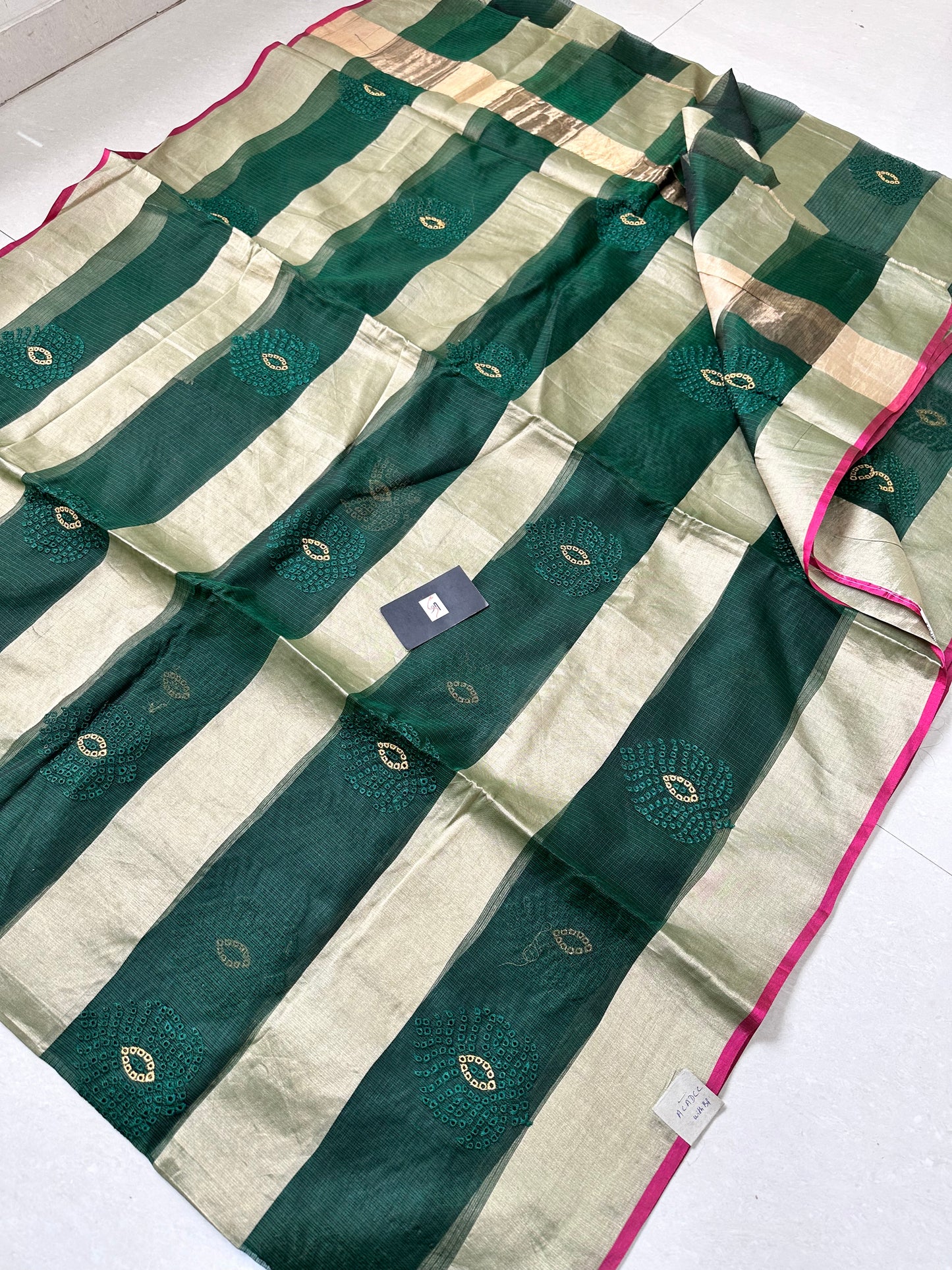 Pure Embroidered Kota Silk Saree