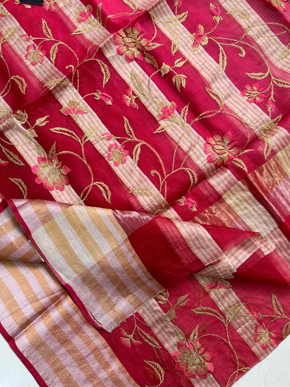 Pure Embroidered Kota Silk Saree