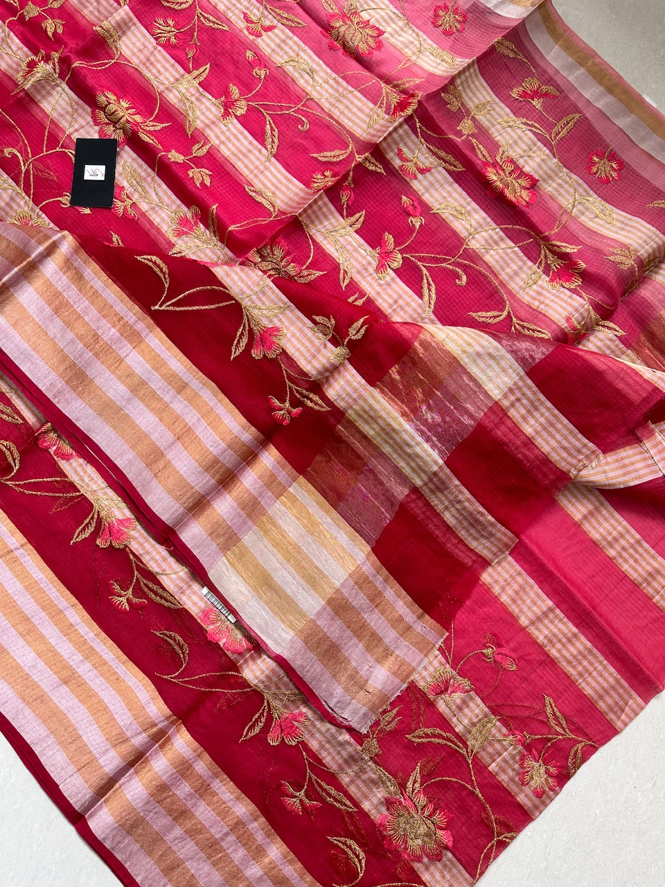 Pure Embroidered Kota Silk Saree