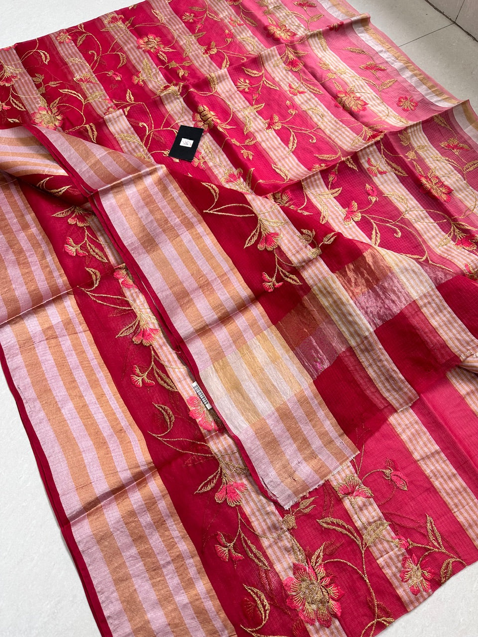 Pure Embroidered Kota Silk Saree