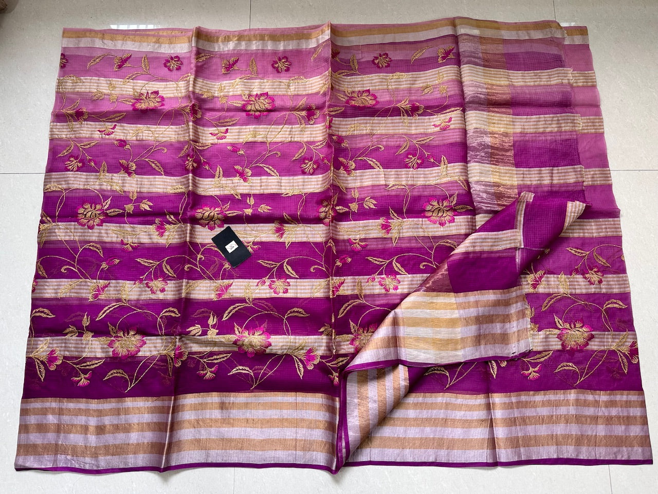 Pure Embroidered Kota Silk Saree