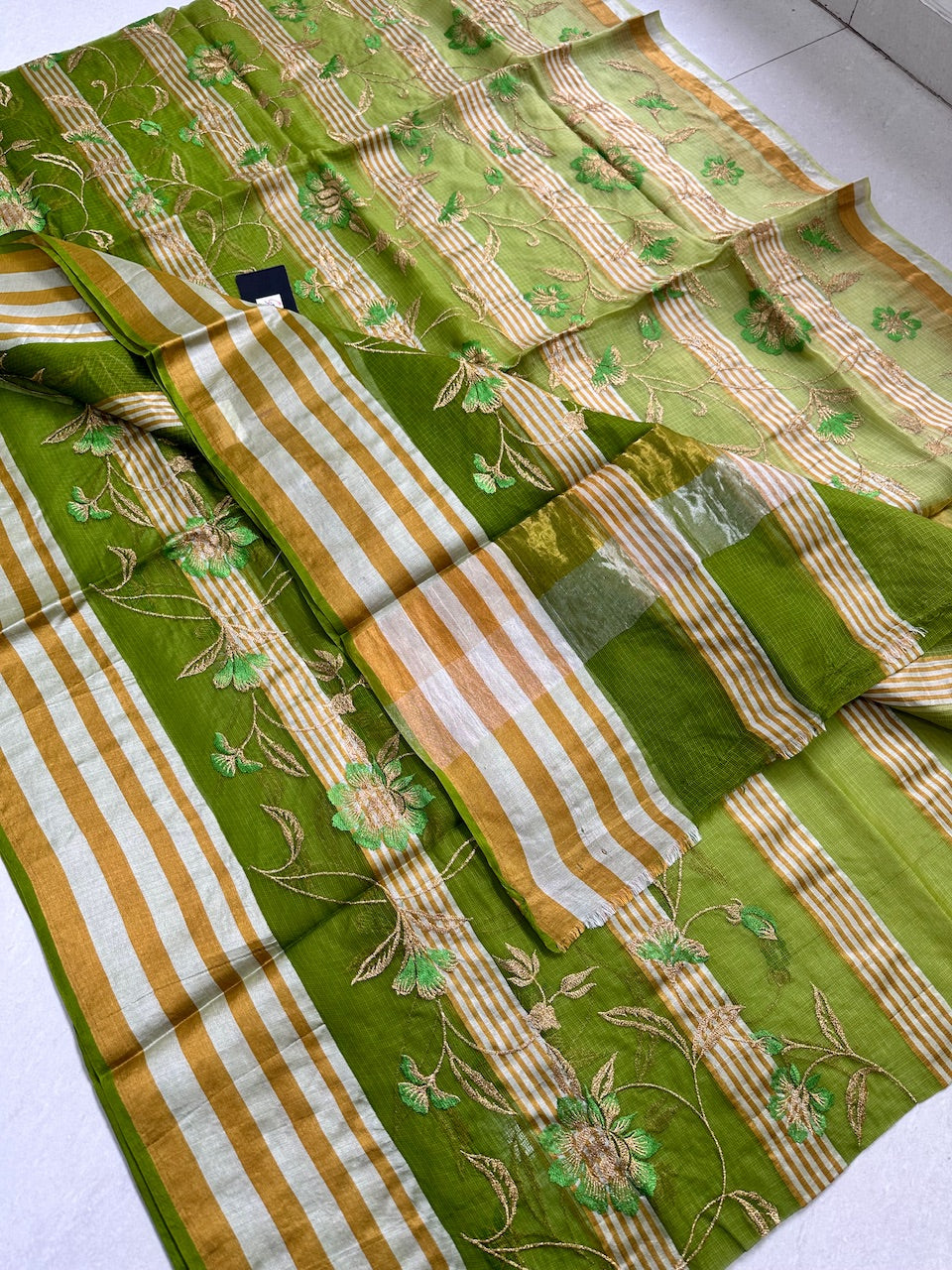 Pure Embroidered Kota Silk Saree