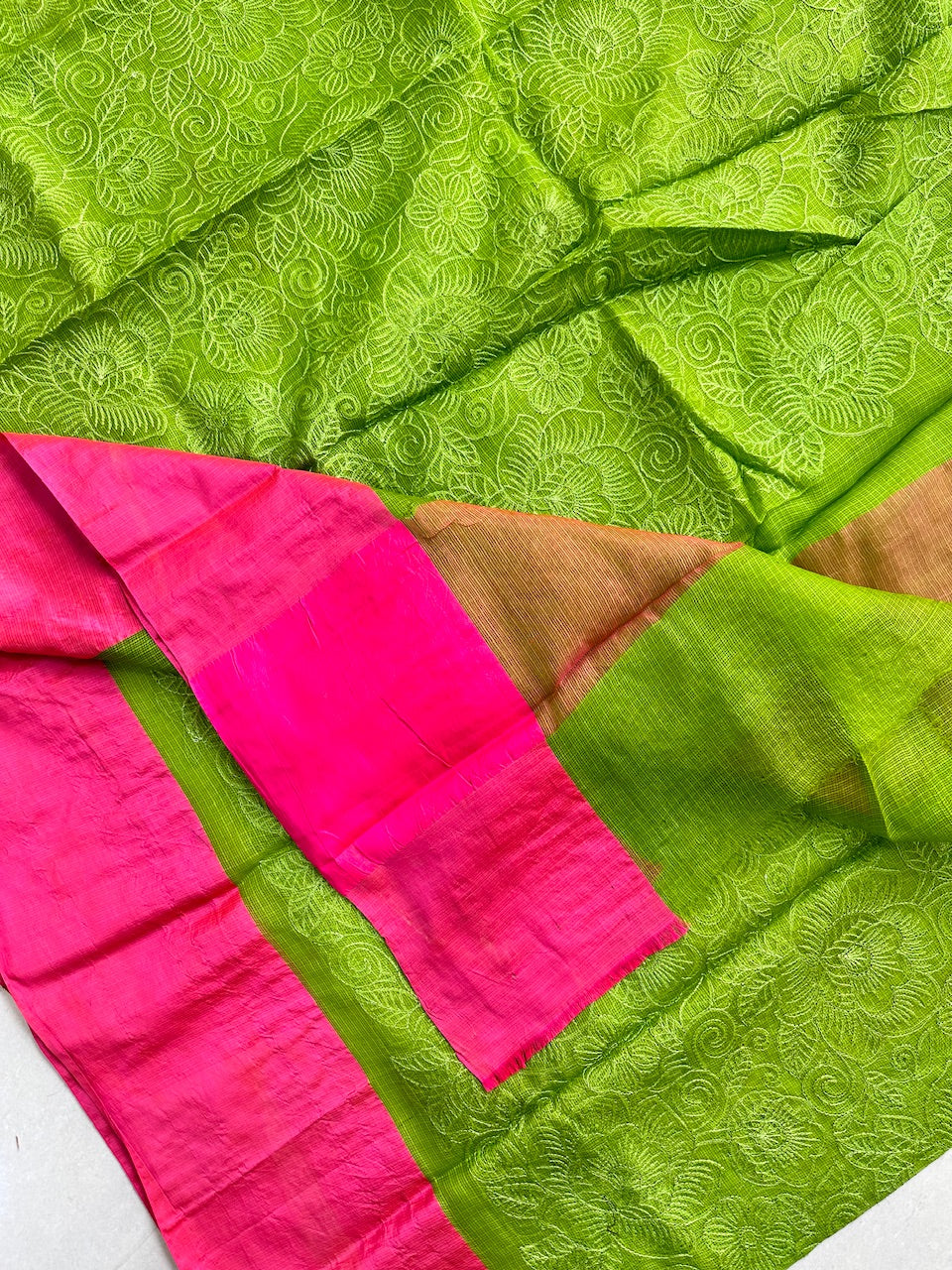 Pure Embroidered Kota Silk Saree