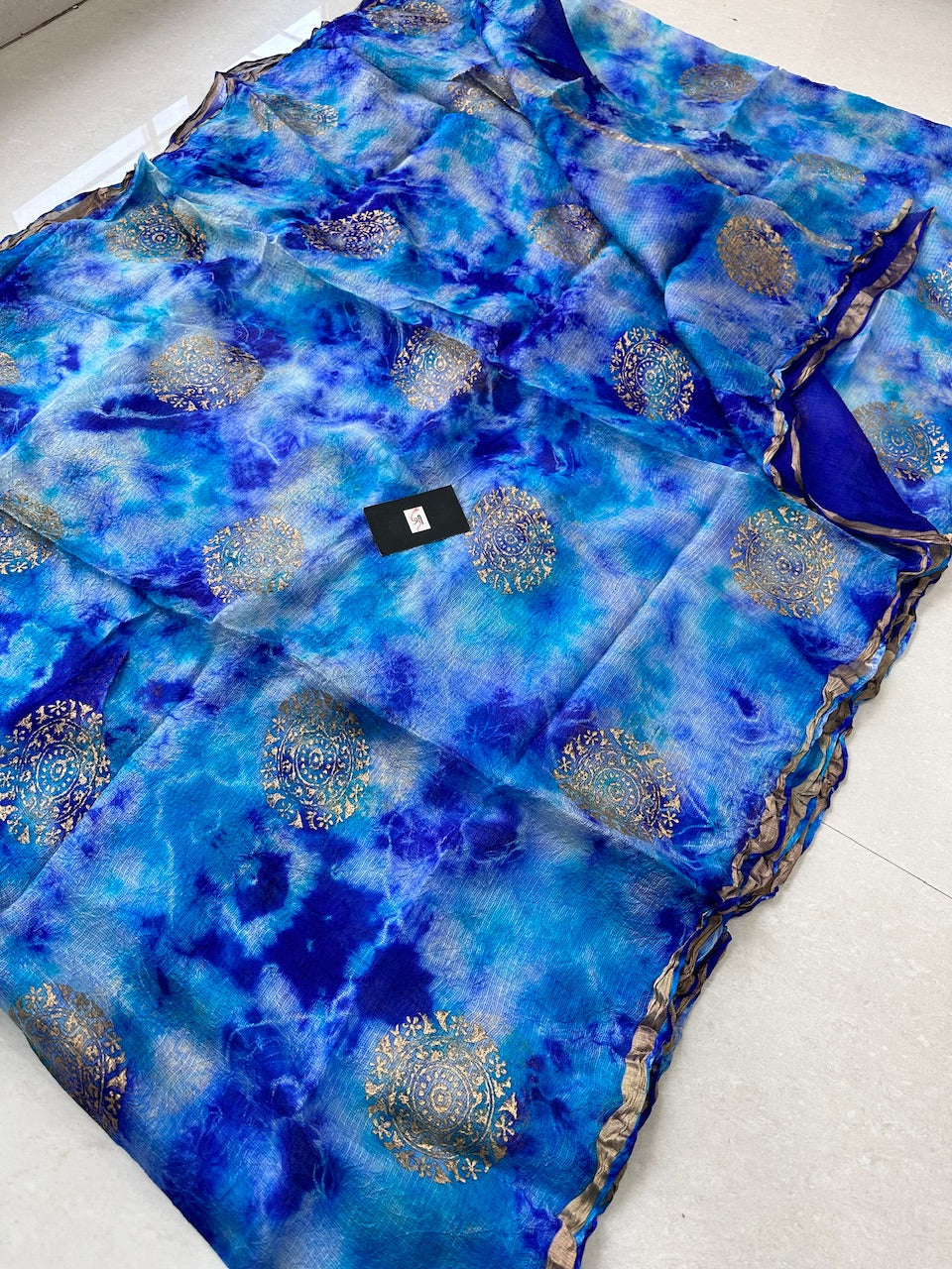 Pure Foil Printed Kota Silk Saree