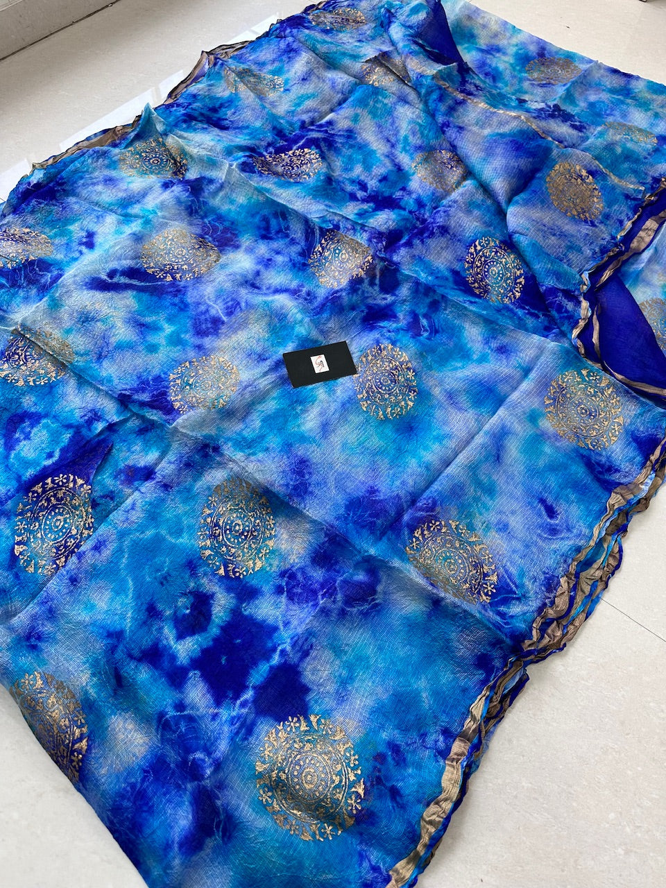 Pure Foil Printed Kota Silk Saree