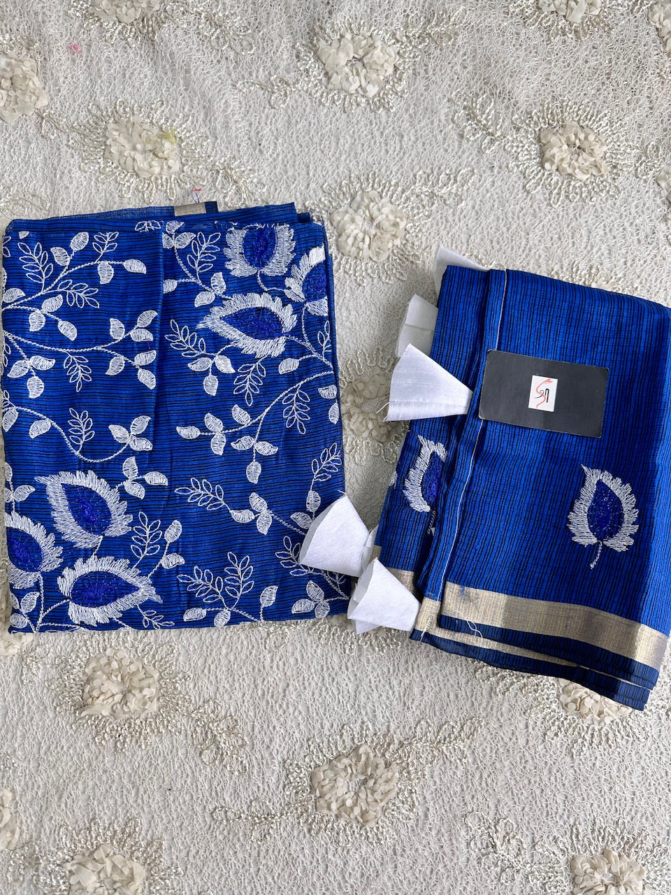 Embroidered Kota Cotton Doria Top N Dupatta (Suit)