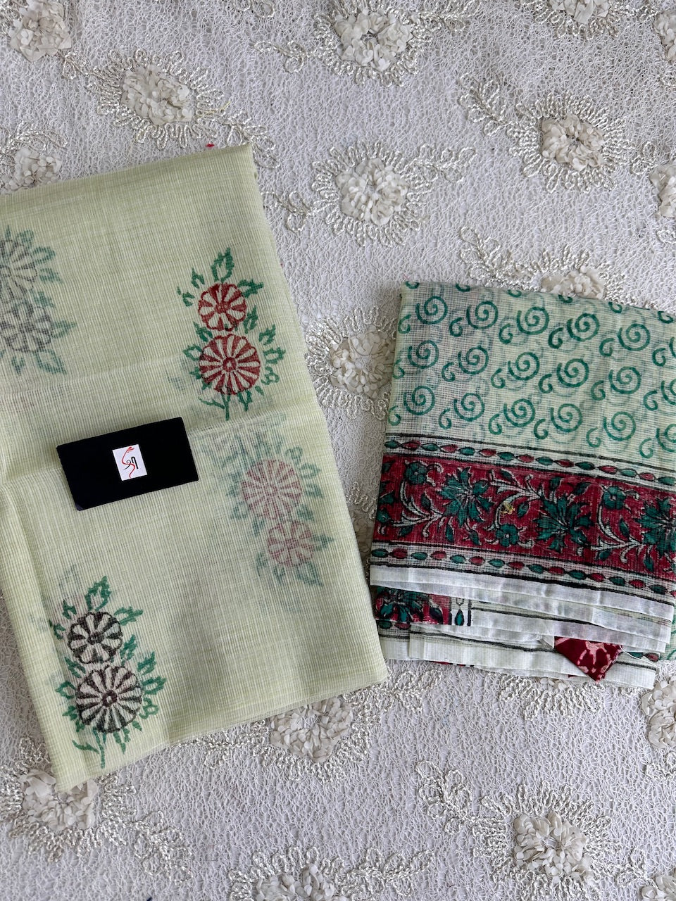 HandBlock Printed Kota Cotton Doria Top N Dupatta (Suit)