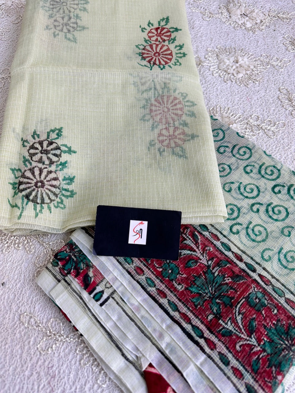 HandBlock Printed Kota Cotton Doria Top N Dupatta (Suit)