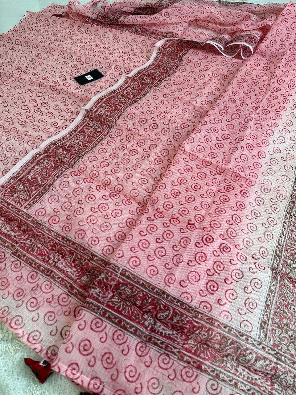 HandBlock Printed Kota Cotton Doria Top N Dupatta (Suit)