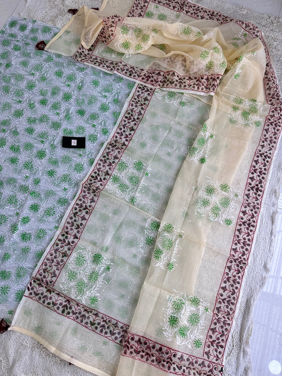 HandBlock Printed Kota Cotton Doria Top N Dupatta (Suit)