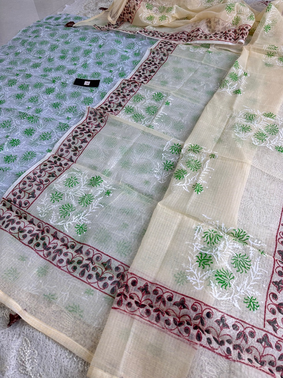 HandBlock Printed Kota Cotton Doria Top N Dupatta (Suit)