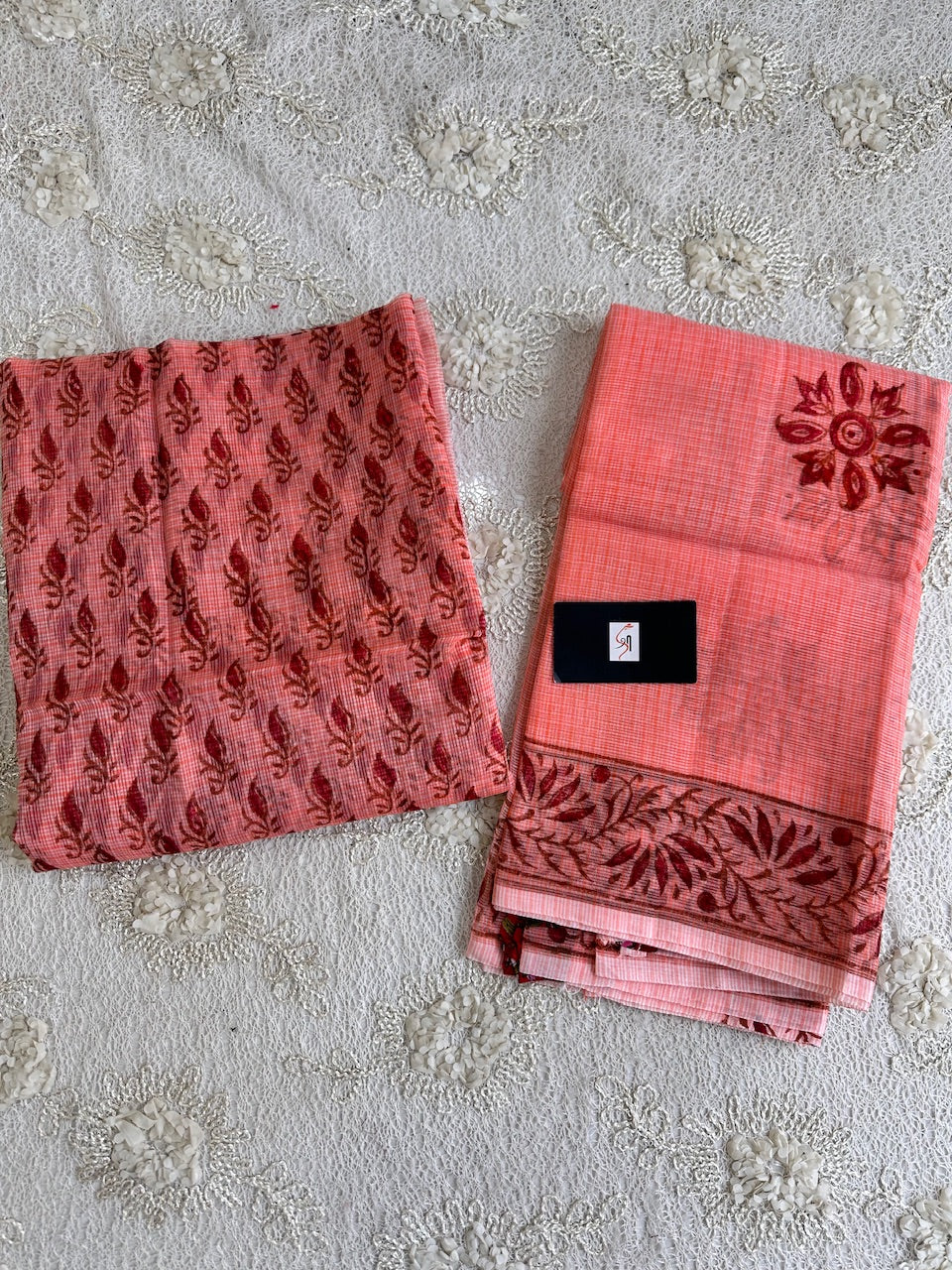 HandBlock Printed Kota Cotton Doria Top N Dupatta (Suit)