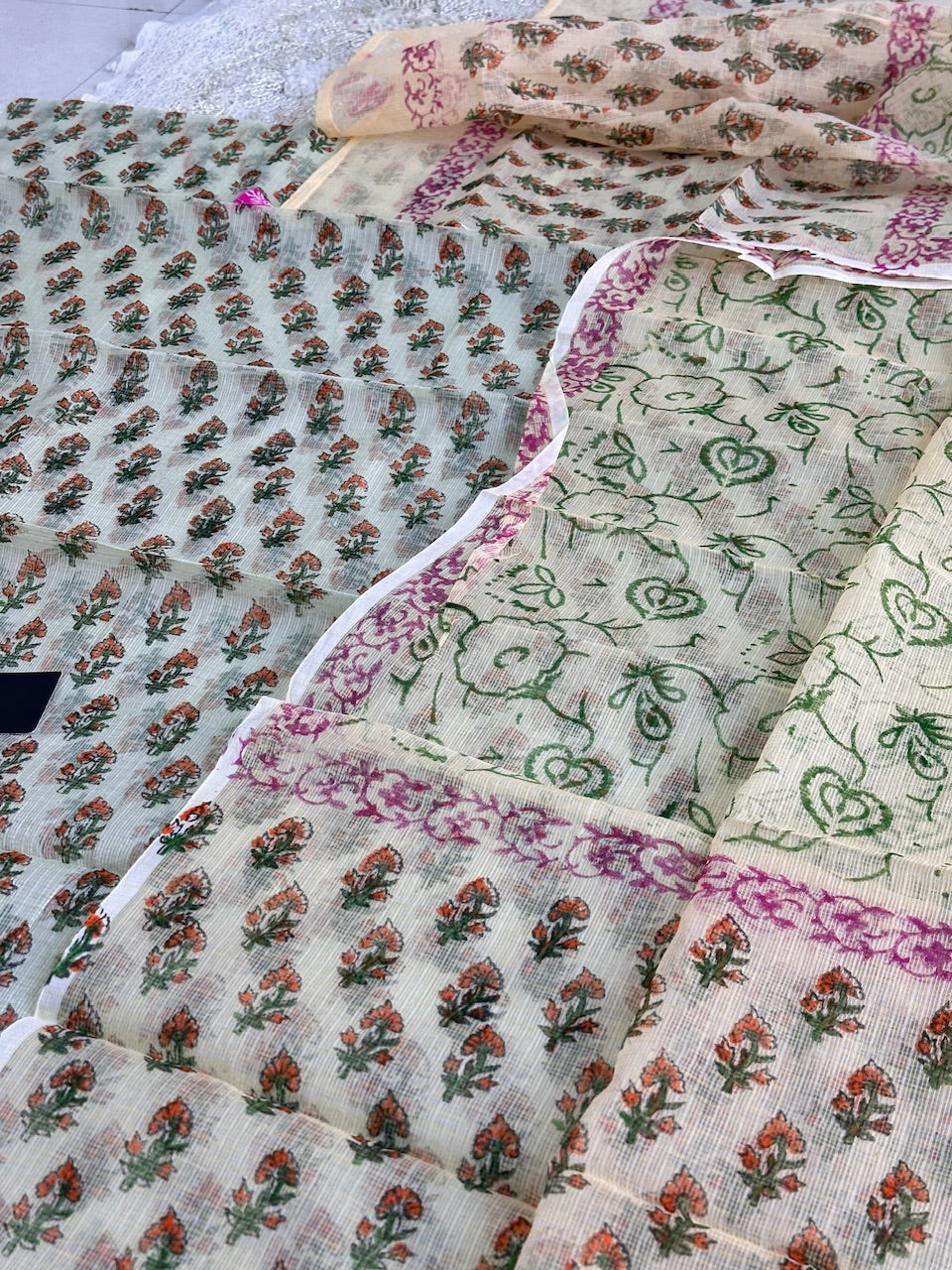 HandBlock Printed Kota Cotton Top N Dupatta (Suit)