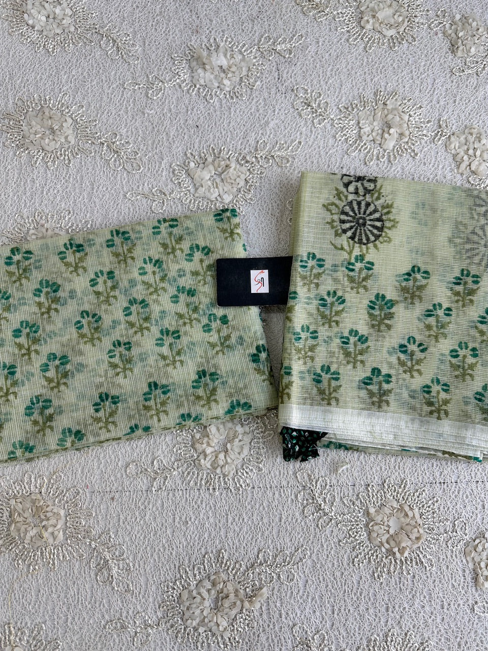 HandBlock Printed Kota Cotton Doria Top N Dupatta (Suit)