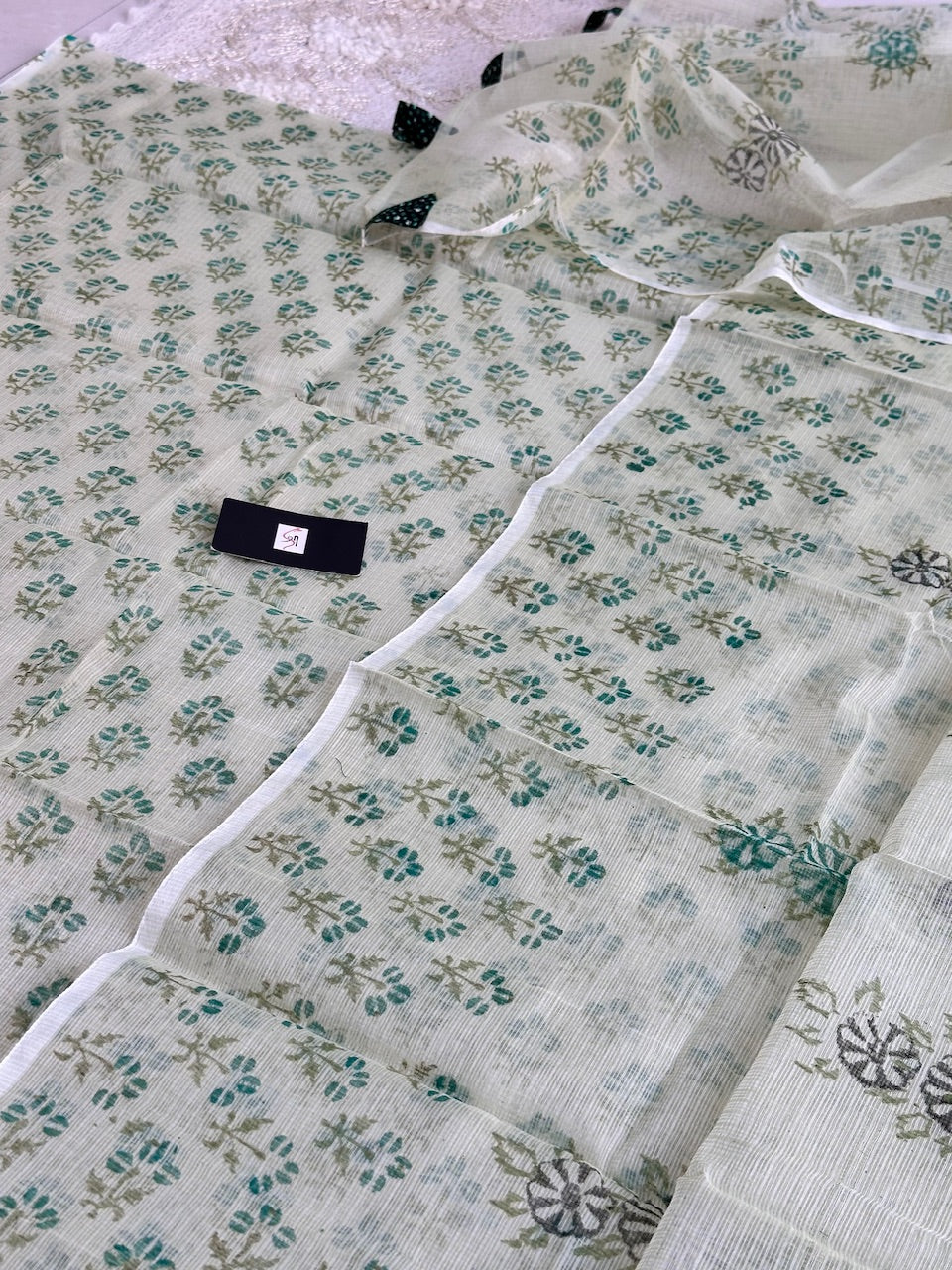 HandBlock Printed Kota Cotton Doria Top N Dupatta (Suit)