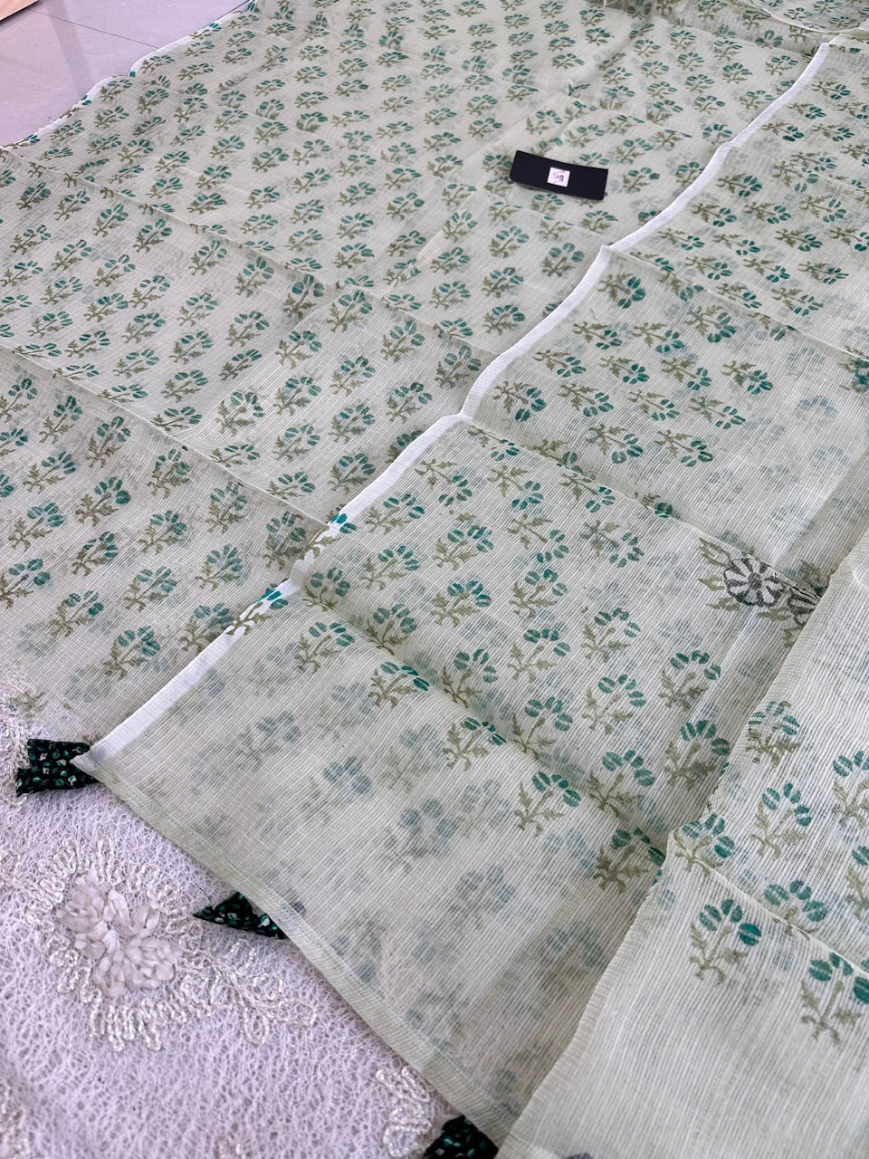 HandBlock Printed Kota Cotton Doria Top N Dupatta (Suit)