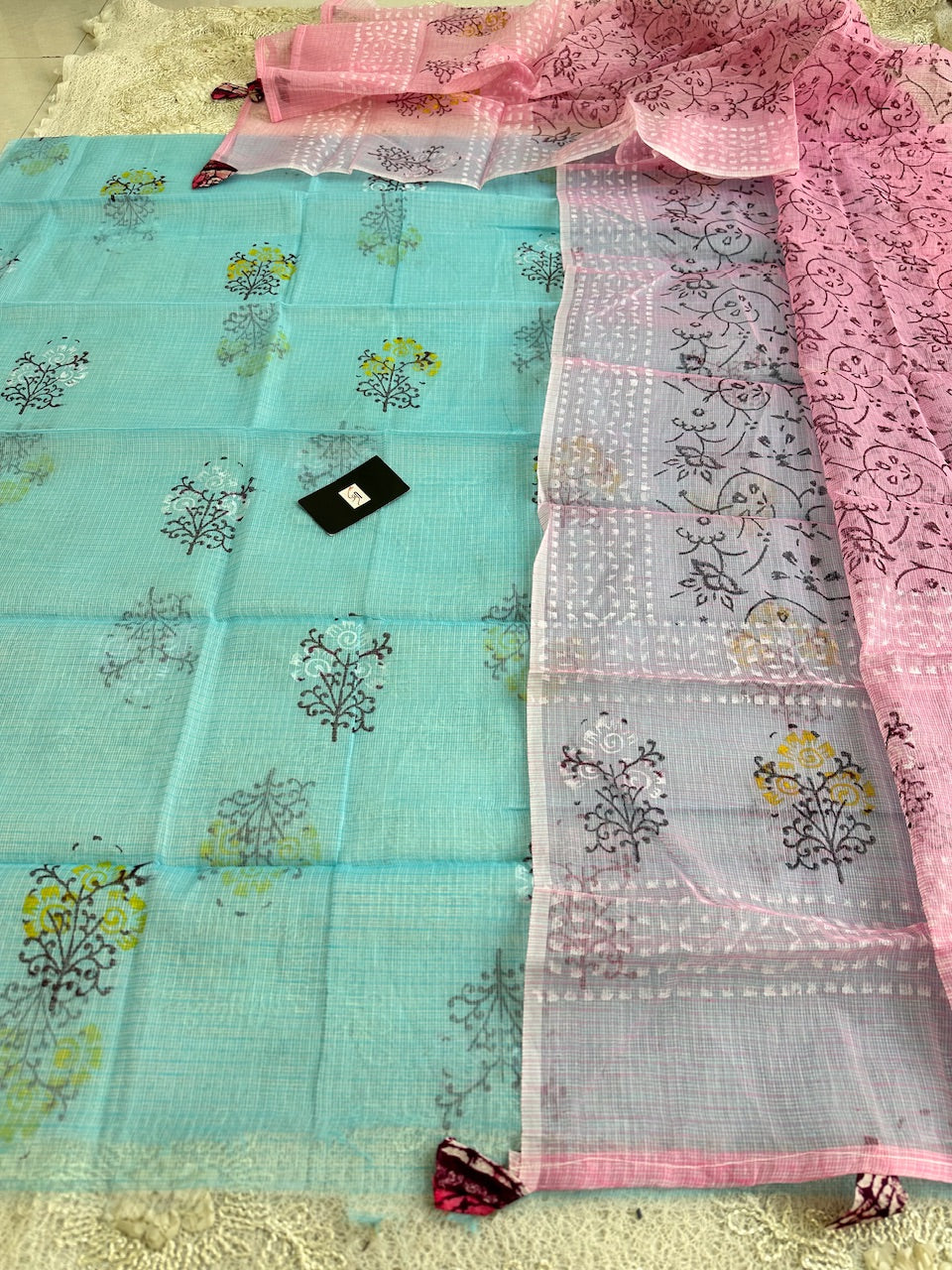 HandBlock Printed Kota Cotton Doria Top N Dupatta (Suit)