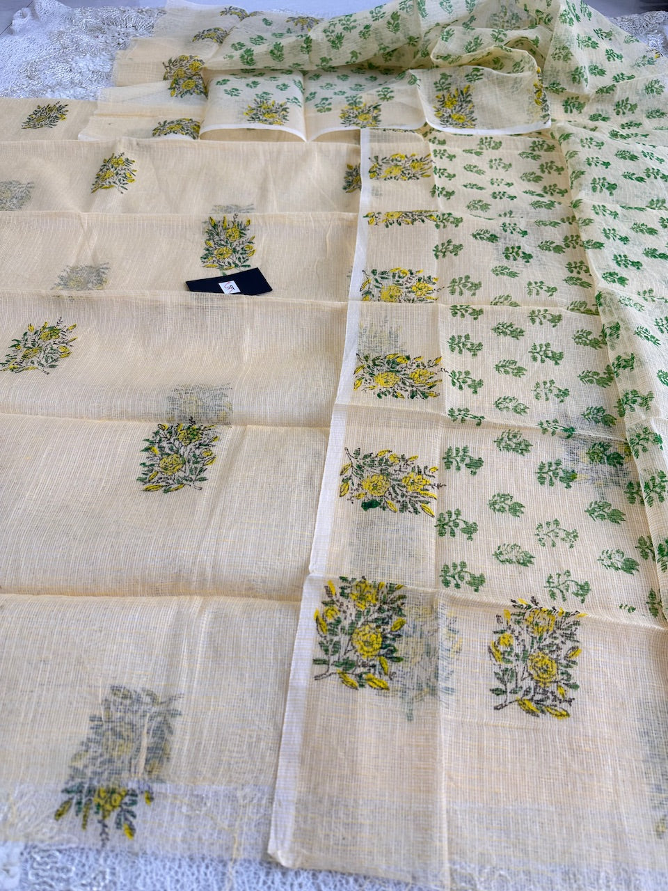 HandBlock Printed Kota Cotton Doria Top N Dupatta (Suit)