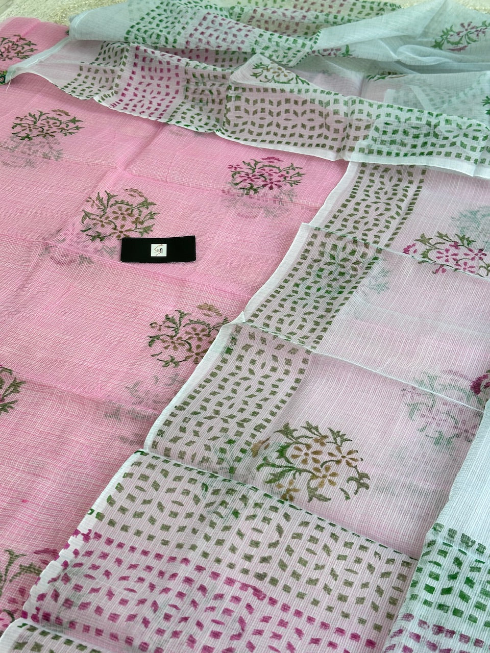 HandBlock Printed Kota Cotton Doria Top N Dupatta (Suit)