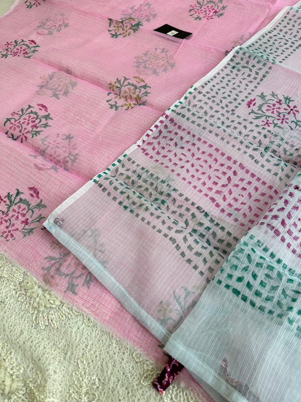 HandBlock Printed Kota Cotton Doria Top N Dupatta (Suit)