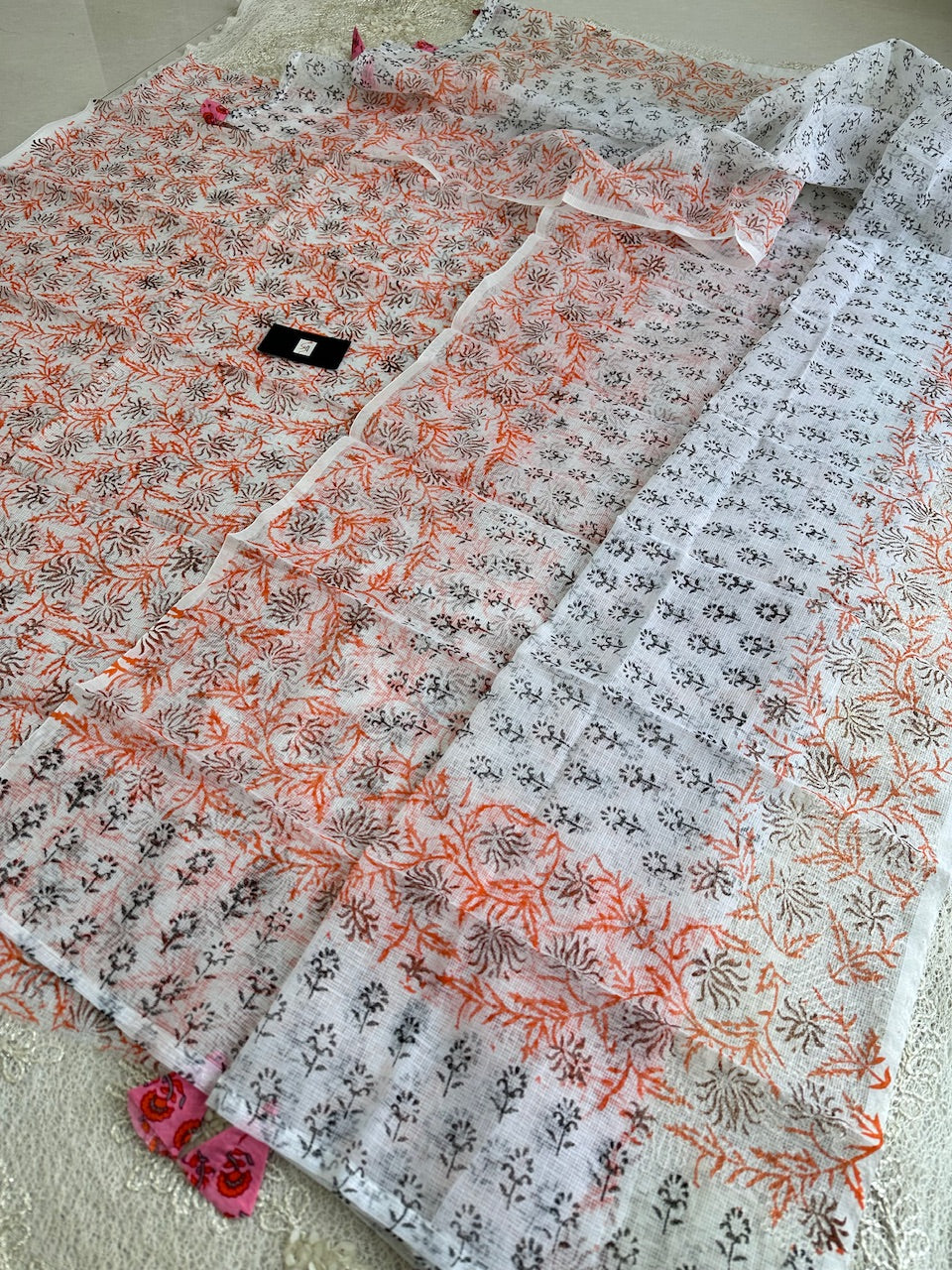 HandBlock Printed Kota Cotton Doria Top N Dupatta (Suit)