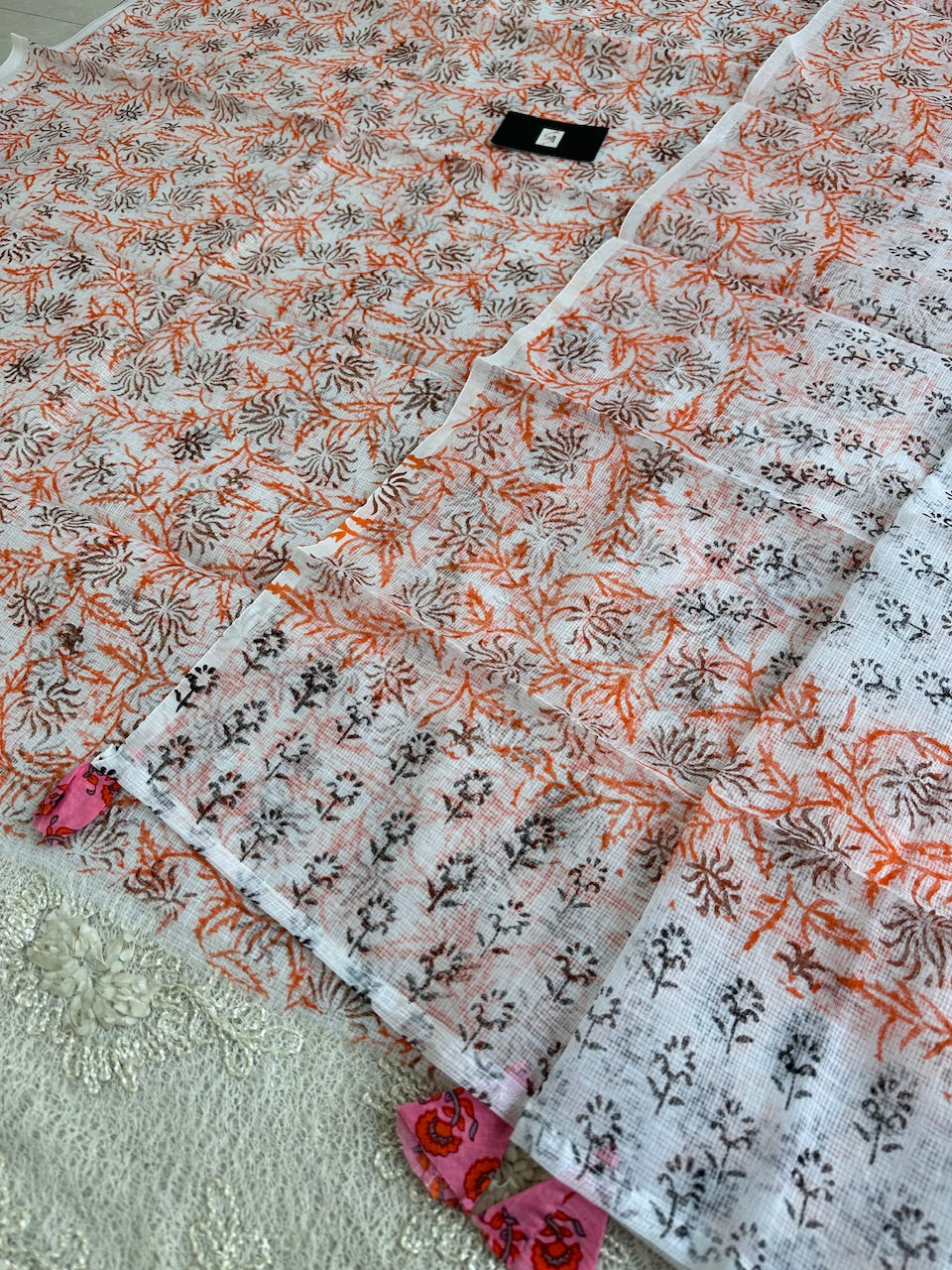 HandBlock Printed Kota Cotton Doria Top N Dupatta (Suit)