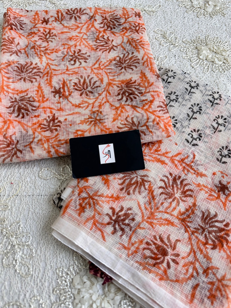 HandBlock Printed Kota Cotton Doria Top N Dupatta (Suit)