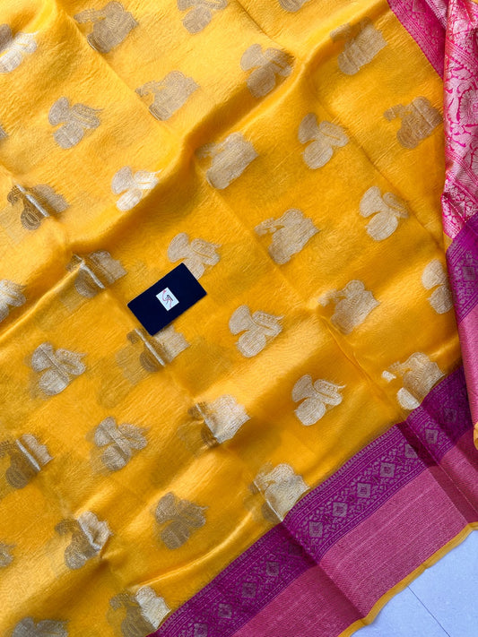 Pure Weaved Organza Silk Saree