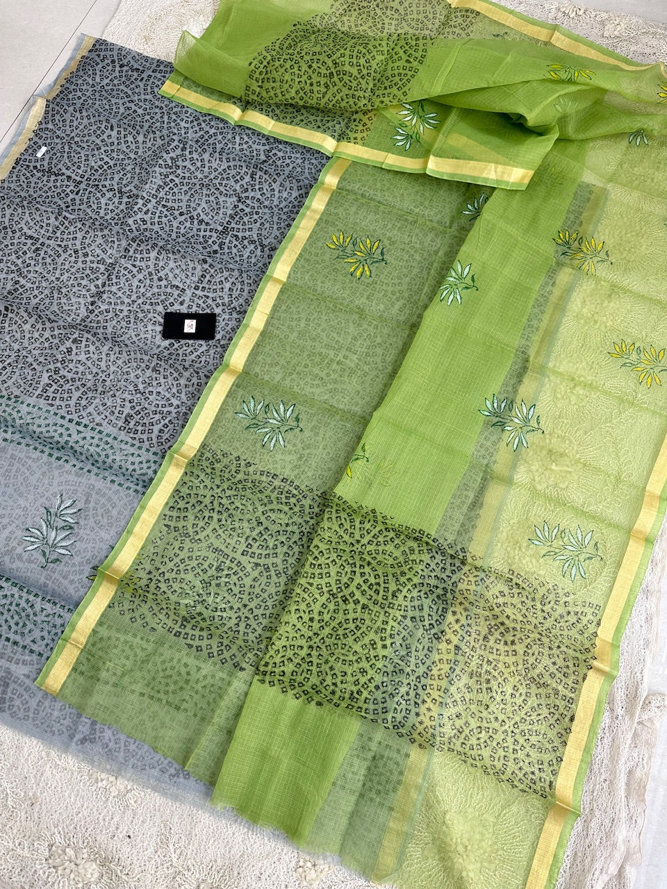 HandBlock Printed Kota Cotton Doria  Top N Dupatta (Suit)