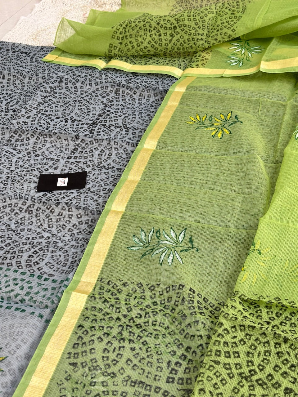 HandBlock Printed Kota Cotton Doria  Top N Dupatta (Suit)