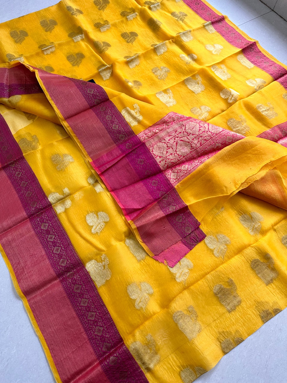 Pure Weaved Organza Silk Saree