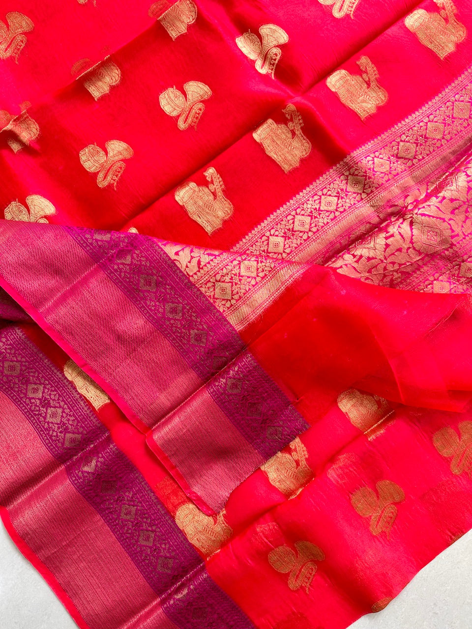 Pure Weaved Organza Silk Saree