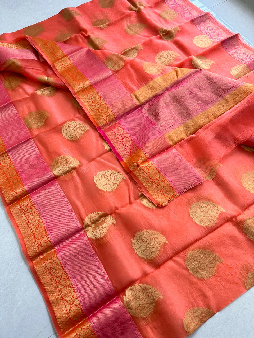 Pure Weaved Organza Silk Saree