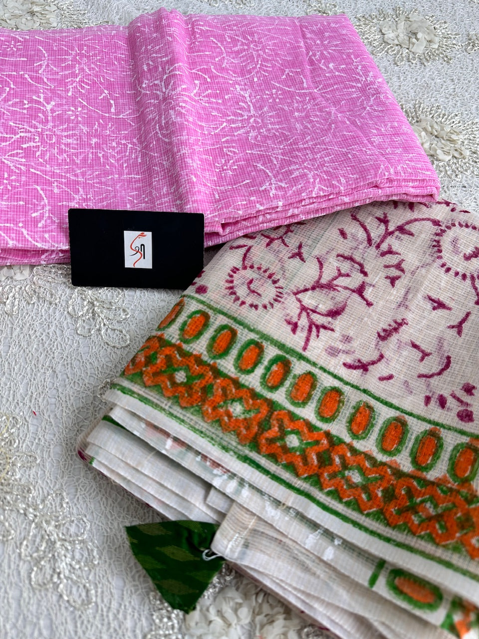 HandBlock Printed Kota Cotton Doria Top N Dupatta