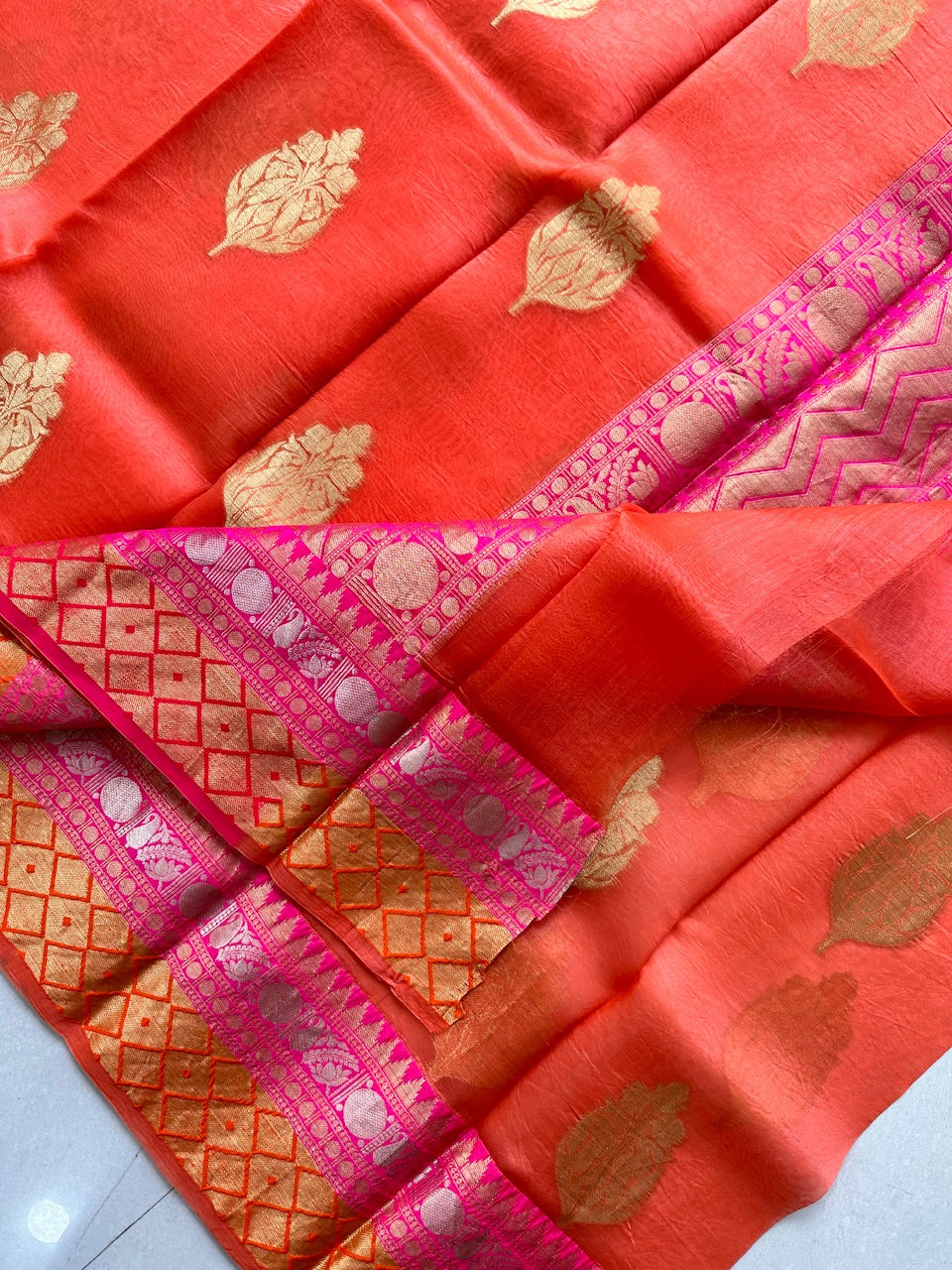 Pure Weaved Organza Silk Saree